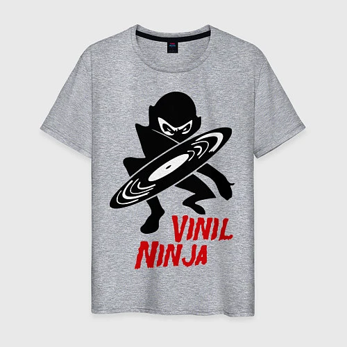 Мужская футболка Vinil Ninja / Меланж – фото 1