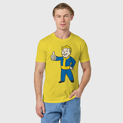 Мужская футболка Fallout Boy / Желтый – фото 3