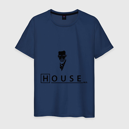 Мужская футболка House M.D. / Тёмно-синий – фото 1