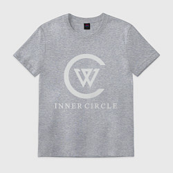 Футболка хлопковая мужская Winner: Inner circle, цвет: меланж