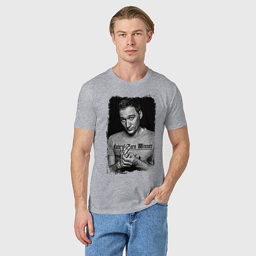 Мужская футболка Paul van Dyk: Retro style / Меланж – фото 3