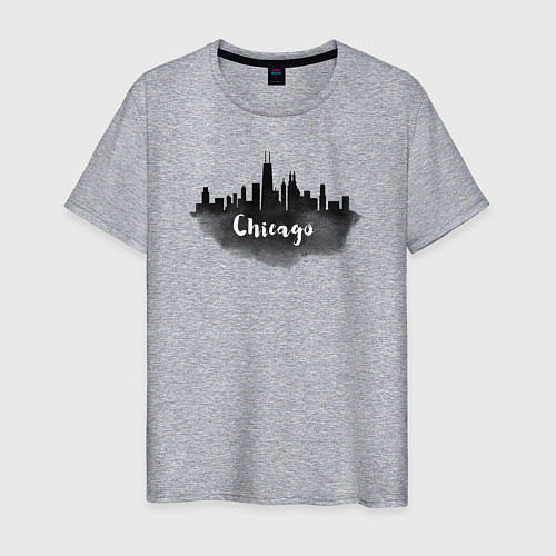 Мужская футболка Chicago / Меланж – фото 1