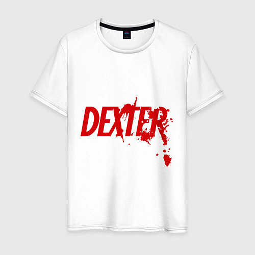 Мужская футболка Dexter Blood / Белый – фото 1