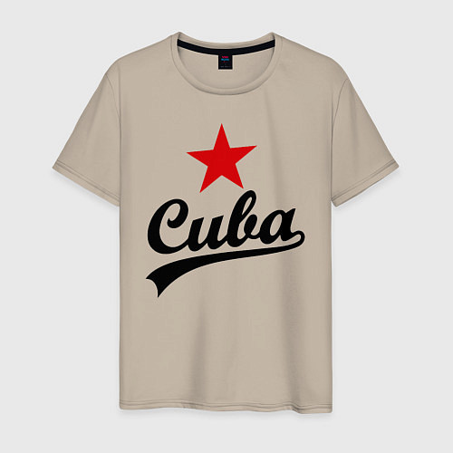 Мужская футболка Cuba Star / Миндальный – фото 1