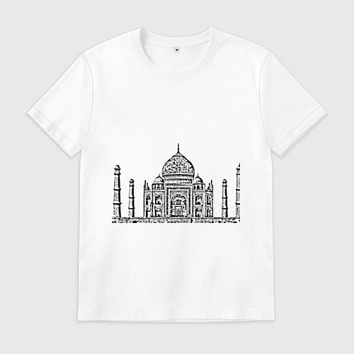 Мужская футболка Тадж Махал / Белый – фото 1