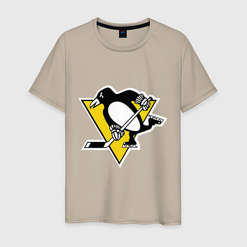 Мужская футболка Pittsburgh Penguins / Миндальный – фото 1