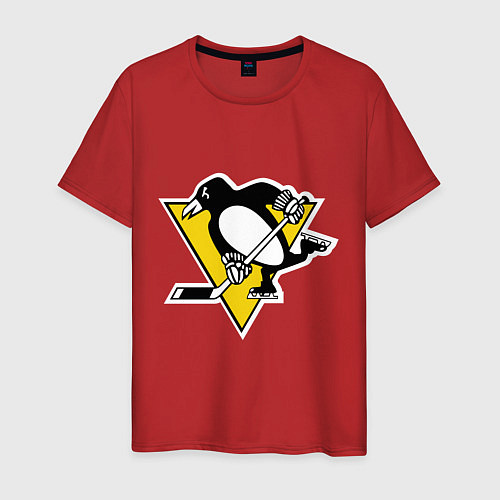 Мужская футболка Pittsburgh Penguins / Красный – фото 1