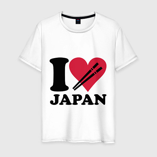 Мужская футболка I love Japan - Я люблю Японию / Белый – фото 1