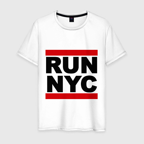 Мужская футболка Run NYC / Белый – фото 1