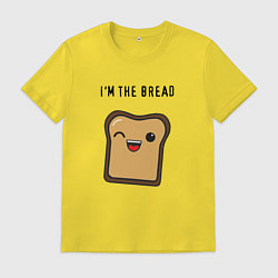 Футболка хлопковая мужская Хлебушек, цвет: желтый