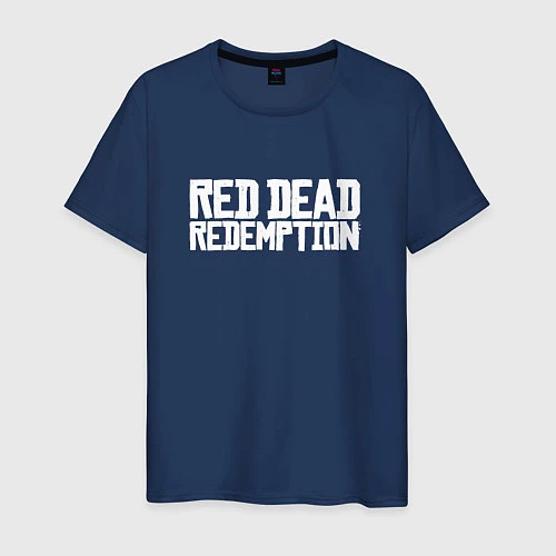 Мужская футболка RDR / Тёмно-синий – фото 1