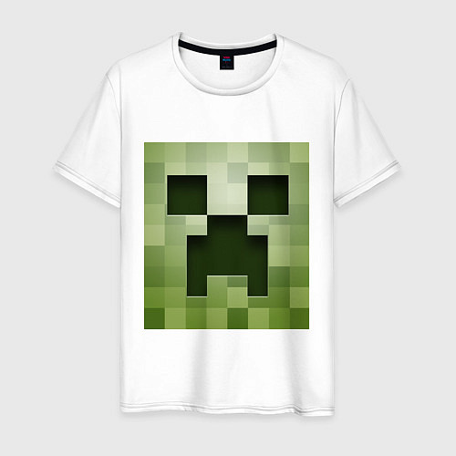 Мужская футболка Мinecraft creeper / Белый – фото 1