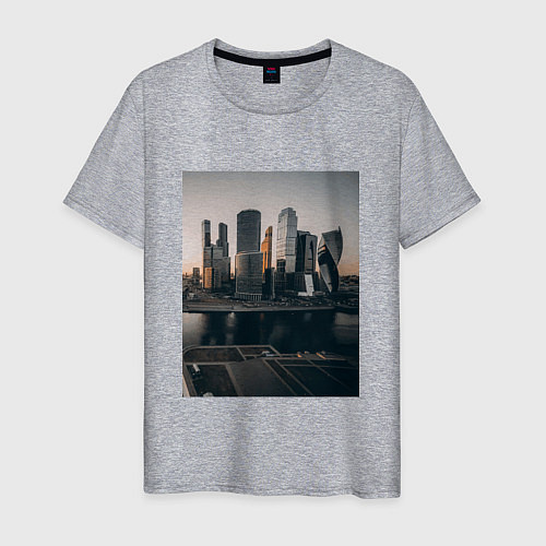 Мужская футболка Moscow City / Меланж – фото 1