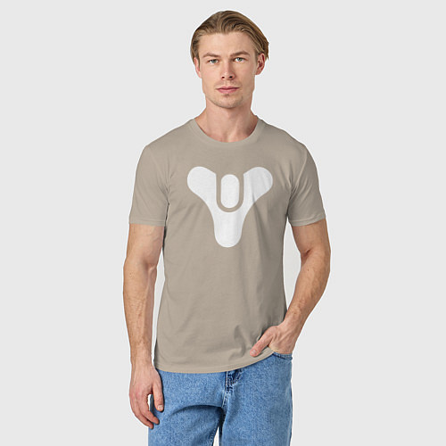 Мужская футболка Destiny Symbol / Миндальный – фото 3