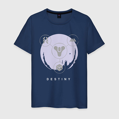Мужская футболка Destiny Planet / Тёмно-синий – фото 1