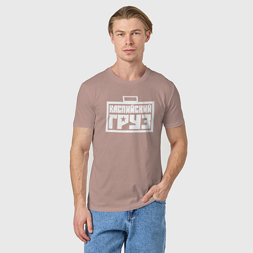 Мужская футболка Каспийский груз / Пыльно-розовый – фото 3