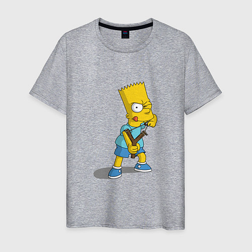 Мужская футболка Bad Bart / Меланж – фото 1