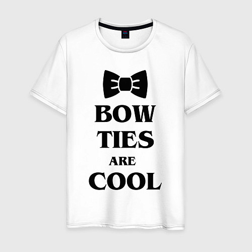 Мужская футболка Bow ties are cool / Белый – фото 1