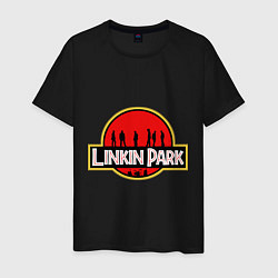 Футболка хлопковая мужская Linkin Park: Jurassic Park, цвет: черный