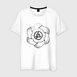 Футболка хлопковая мужская Linkin Park: Brotherhood, цвет: белый