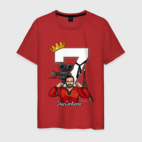 Мужская футболка Eric Cantona 07: King / Красный – фото 1