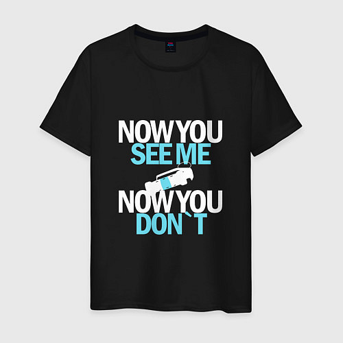 Мужская футболка Now you see me / Черный – фото 1