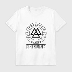 Футболка хлопковая мужская Футарк, цвет: белый