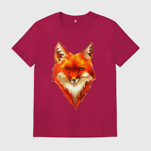 Мужская футболка Огенный лис / Маджента – фото 1