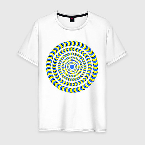 Мужская футболка Психоделика полноцвет / Белый – фото 1