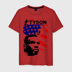 Футболка хлопковая мужская Mike Tyson: USA Boxing, цвет: красный