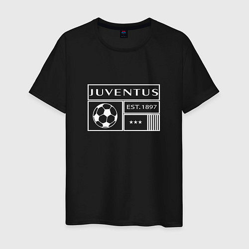 Мужская футболка Juventus - EST 1897 2022 / Черный – фото 1