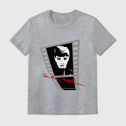 Мужская футболка Одри Хопберн актриса