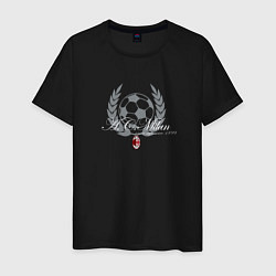 Футболка хлопковая мужская AC Milan - Since 1899 NEW 2022 цвета черный — фото 1