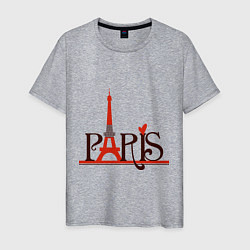 Футболка хлопковая мужская Glamour Paris, цвет: меланж