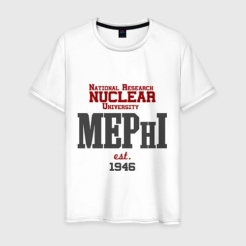 Мужская футболка MEPHI / Белый – фото 1