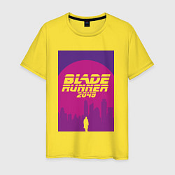 Футболка хлопковая мужская Blade Runner 2049: Purple, цвет: желтый