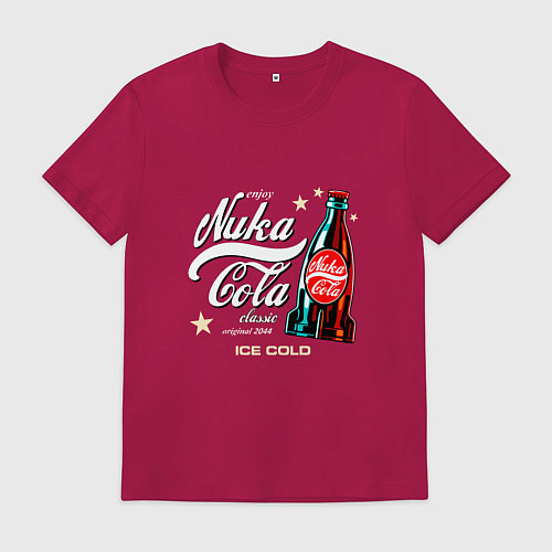 Мужская футболка Nuka-Cola Enjoy / Маджента – фото 1