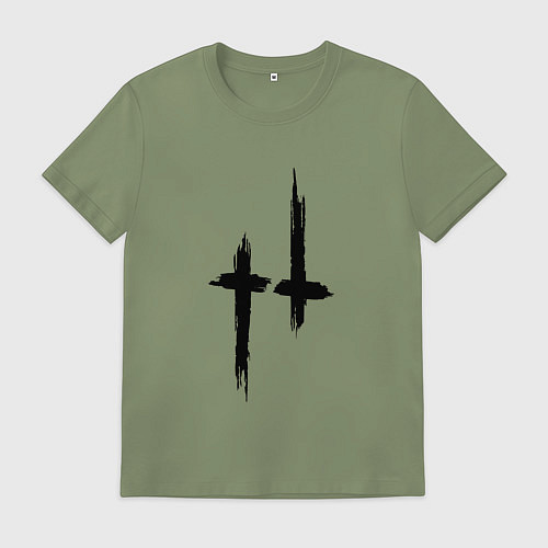 Мужская футболка Hunt: Showdown Black Logo / Авокадо – фото 1