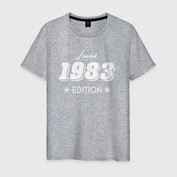 Футболка хлопковая мужская Limited Edition 1983, цвет: меланж