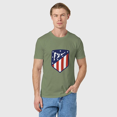 Мужская футболка Atletico Madrid / Авокадо – фото 3