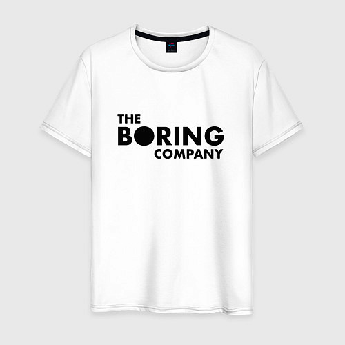 Мужская футболка The boring company / Белый – фото 1