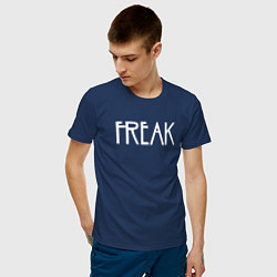 Футболка хлопковая мужская Freak, цвет: тёмно-синий — фото 2