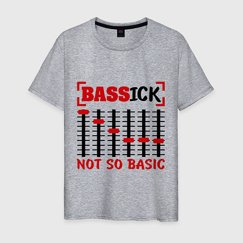 Мужская футболка Bassick: Not so basic / Меланж – фото 1