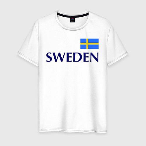 Мужская футболка Сборная Швеции: 10 номер / Белый – фото 1