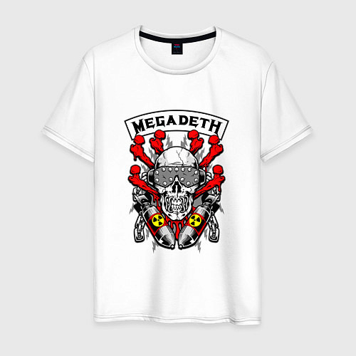 Мужская футболка Megadeth Rocker / Белый – фото 1