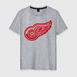 Футболка хлопковая мужская Detroit Red Wings: Pavel Datsyuk, цвет: меланж