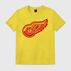 Футболка хлопковая мужская Detroit Red Wings: Pavel Datsyuk, цвет: желтый