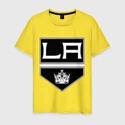 Футболка хлопковая мужская Los Angeles Kings, цвет: желтый