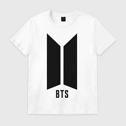 Футболка хлопковая мужская BTS Army, цвет: белый