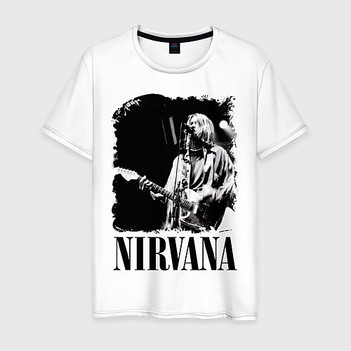 Мужская футболка Black Nirvana / Белый – фото 1